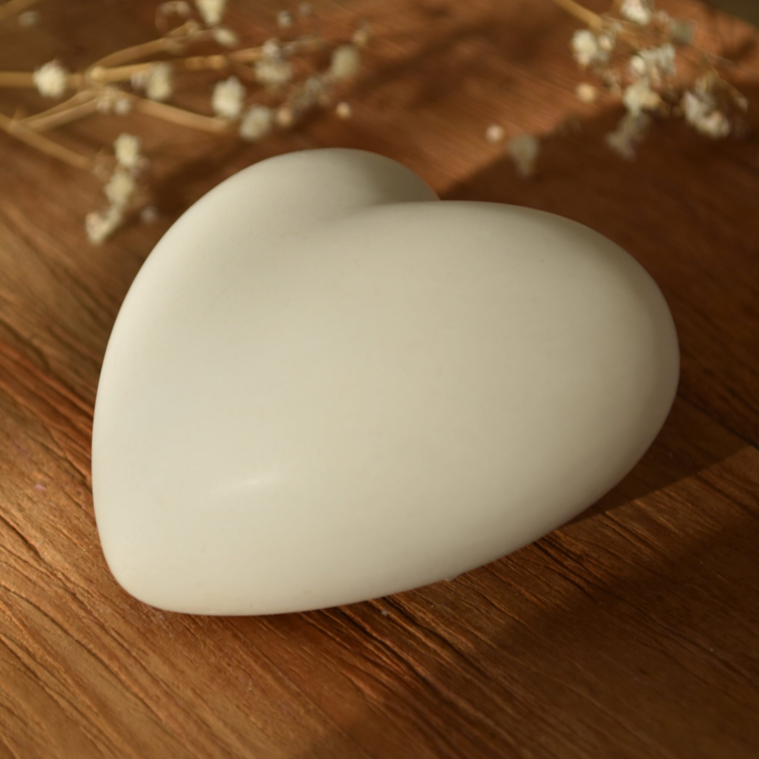 Mini urn 3d hart wit